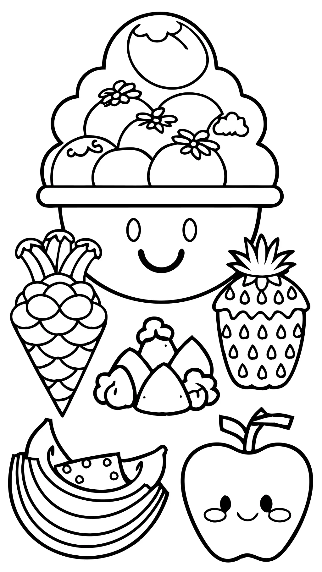 coloriages de groupes alimentaires